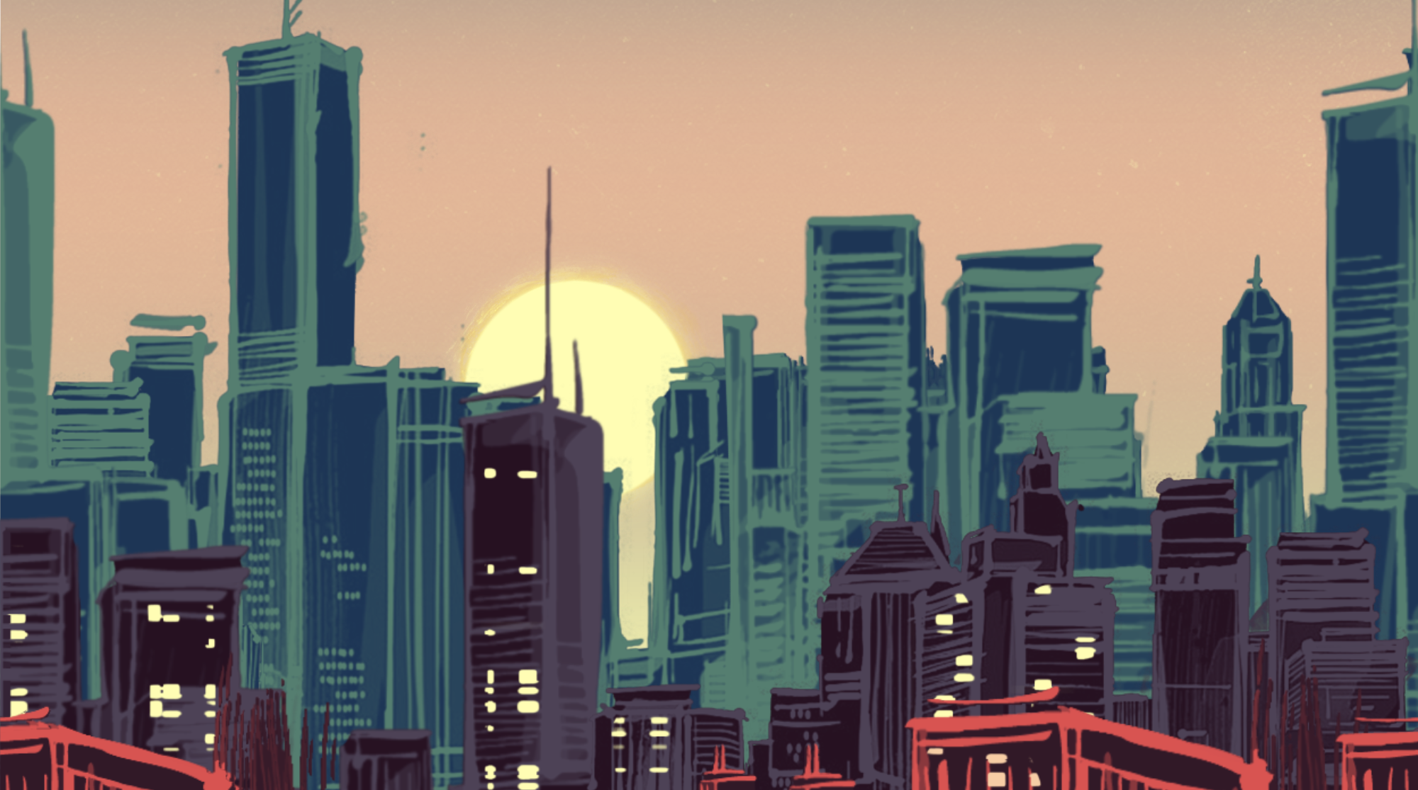 Cyberpunk Sunset